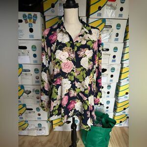 Cato Floral Women's Top - Multicolor
